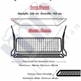 Resim 3 Kişilik Lüks Salıncak Kılıf Seti Süngersiz Düz Yeşil 164 * 47 cm 