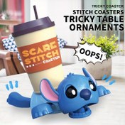 Resim 1 adet Stitch Yaratıcı Bardak Pad Çay Kahve Kupa İçecek Tutucu Masaüstü Aksesuarları Dekoratif Süs Ev Dekoru Yaratıcı, komik masaüstü dekorasyonlar, Ev ve Ofis Dekoru için Renkli Plastik Altlık - Arkadaşlar için İdeal Doğum Günü Hediyesi, Stitch Oda Dekoru 