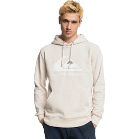 Resim Quiksilver Big Logo Hood Erkek Sweatshirt Bej 