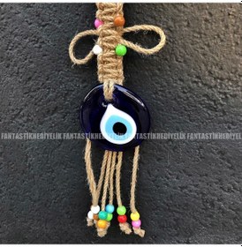 Resim Balık Nazar Boncuk Seramik Bahçe Balkon Kapı Duvar Süs Sarkaç (387073681) 