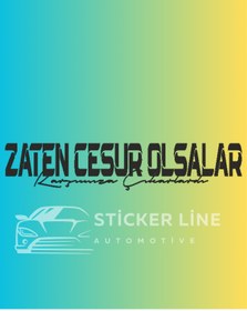 Resim arbüka Zaten cesur olsalar stıcker 