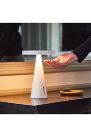 Resim Lexon Mano Sensörlü Aydınlatmalı Dezenfektan Dispanseri Beyaz 