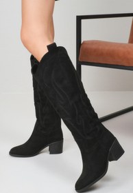 Resim Mio Gusto Romina Siyah Renk Kovboy Çizmesi 