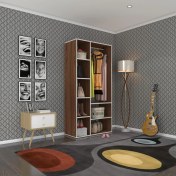 Resim Kenzlife giysi dolabı hüsamettin 180*090*40 cvz gardırop 