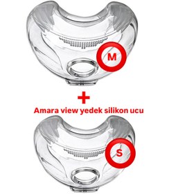 Resim Respironics Amara View Maske Ucu S + M 