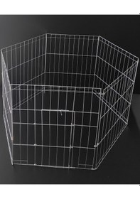 Resim Çotanak Kafes Köpek Kedi Çiti Panel Oyun Alanı 6 Parça Metal 50 x 62 CM 