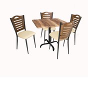 Resim Beymobilya Indigo Werzalit Kare - Merdiven Tip Masa Takımı (80X80) 