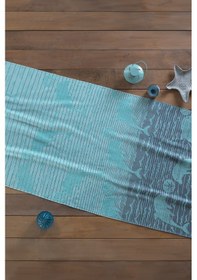 Resim Turkuaz Star Havlu Peştemal Banyo Havlusu Plaj Havlusu Sauna Havlusu 