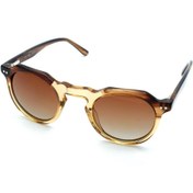 Resim TopTen Unisex Bal-Kahverengi Organik Degrade (UV) Cam Selüloz Asetat (Selüloid) Kapalı Çerçeve Oval - Yuva 