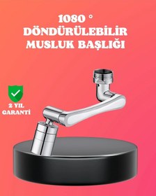 Resim 1080 Dönebilen Püskürtme Filtreli Musluk Başlığı Su Tasarruflu 