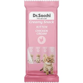 Resim Dr. Sacchi Creamy Snack Tavuklu Krema Yavru Kedi Ödülü 4 Adet 