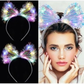 Resim Aspata Store Fiyonk Gece Tacı Fiber Işıklı Ledli 