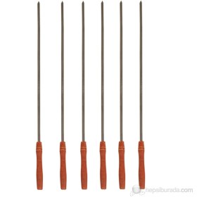 Resim Alba A111 Ahşap Saplı Şiş 6'lı 