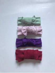 Resim Nis butik 4'lü Bandana Bebek Hediyelik Set, Hediyelik Bandana Seti, Bebek Bandana Set 