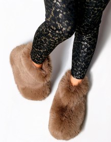 Resim Beyond Kadın Kül Bumble İçi Kürklü Ultra Hafif Tüylü Panduf 4cm BYND03 - Kül / 39 