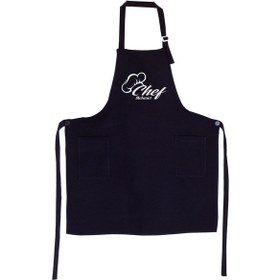 Resim Mutfak Önlüğü Kişiye Ve İsme Özel Nakışlı Mutfak Önlüğü Şef 1 Farklı Renkler Siyah 