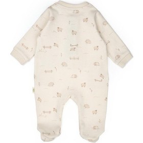 Resim Babycosy Organic Wear Bebek Tulum Şapka %100 Organik Pamuk , Bebek - Yenidoğan- Csy8182 Krem 
