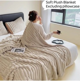 Resim Willowhaven Hediye Battaniye Khaki Plüş Tüm Mevsimler Yumuşak Yıkanabilir 150x200cm 