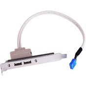 Resim 2 Port USB 2.0 PCI Anakart 9 Pin Kasa İçi Kablo Hub Çoklayıcı 