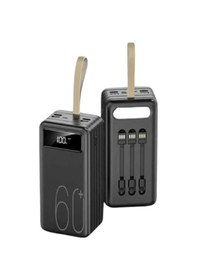 Resim Hızlı Şarj 4 Çıkışlı Powerbank 60.000 Mah Taşınabilir Dijital Gös renkli 