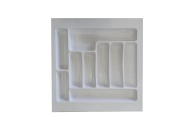 Resim Feyza Design Çekmece Içi Düzenleyici, Beyaz Kaşıklık ve Kepçelik, 47X49 cm 