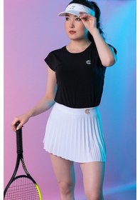 Resim Courtmax Pileli Beyaz Tenis Eteği 