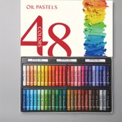 Resim JIESO 48 Renkli Ağır Yağlı Pasteller, Macaron ve Morandi Renk Paletleri ile Klasik Renkler İçerir, 3 Beyaz Çubuk İçerir, Profesyonel Sanat Severleri İçin İdealdir. 