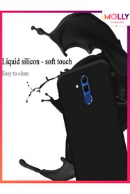 Resim Molly Technology HUAWEİ MATE 20 LİTE İçin Kırmızı Liquid İçi Kadife Mat Silikon Kılıf 
