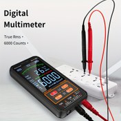 Resim Akıllı Dijital Multimetre Otomatik Aralık Voltmetre Elektrik Test Cihazı Gerilim Akım Kapasitans Direnç Süreklilik Görev Döngüsü Sıcaklık Frekans Ölçer 