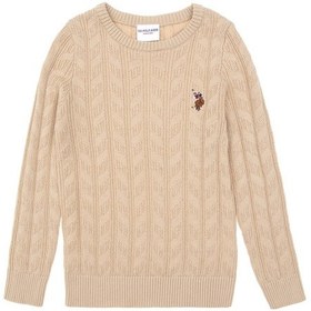Resim U.S. Polo Assn. Erkek Çocuk Kum Basic Bisiklet Yaka Kazak 50288889-VR085 