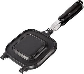 Resim KIKAPA 1 adet sandviç tava ekmek somun tava pişirme için yumurta ocaklar tencere çift pasta demir ekmek kızartma makinesi sandviç makinesi siyah omlet makinesi 