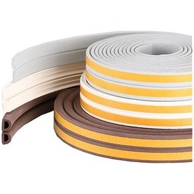 Resim Kapı-Pencere Isı Yalıtım Fitili - Yapışkanlı Izolasyon Contası 1 Metre-Kahve Rengi 