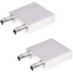 Resim Lemestar 40x40x12mm Alüminyum Cpu Su Soğutucu Blok, Bilgisayar Ve Endüstriyel Soğutma İçin Gümüş Ton 
