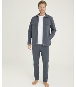 Resim Kly 5045 Üçlü Gömlek & Pantolon & Eşofman Takım-siyah-xl Çok Renkli 