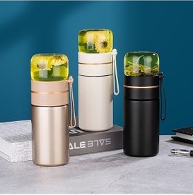 Resim Fastbuy 739 316 Paslanmaz Çelik Çay Bardağı - Isı Yalıtım Termos Beyaz Beyaz 