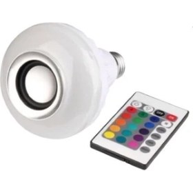 Resim Pazariz Uygun Uzaktan Kumandalı Bluetooth Hoparlör Fonksiyonlu Akıllı LED Ampul Lamba Music Bulb/app 