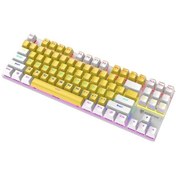 Resim Xunfox K80 87 Tuşlu Kablolu Aydınlatmalı Mekanik Oyuncu Klavye 