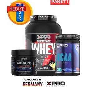 Resim Xpro Fitness Paketi 1 - Whey Protein Muz -creatine-bcaa Karpuz 