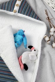 Resim HAMUR Bebek Dış Kundak Battaniyesi Uyku Tulumu Bebek Arabası Puset Minderi Örtüsü Fluffy Battaniye Bb-503 