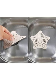 Resim Mainshop Yıldız Şeklinde Vantuzlu Lavabo Ve Küvet Tıkacı Süzgeç Beyaz Renk 1 Adet M-114 Beyaz 