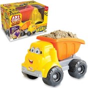 Resim Art Sand Kumlu Oyun Kamyonu Kum Seti 250 Gr. - Oyun Kumu Seti - Kinetik Kum Seti - Natural Kum - Doğ Renkli 