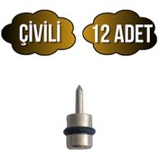 Resim Metal Çivili Raf Pimi Dolap Raf Altı Pimi Çivili Metal 12 Adet Krom 