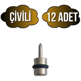 Resim Metal Çivili Raf Pimi Dolap Raf Altı Pimi Çivili Metal 12 Adet Krom 