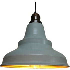 Resim Riolight Retro Beyaz Içi Altın Bakır Askılı Tekli Metal Sarkıt (538294518) 