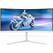 Resim Evnia 34m2c5501a 34\" 0.5 Ms Wqhd Curved 180 Hz Oyuncu Monitör Beyaz-115393 