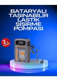 Resim Northcity 6000mah Bataryalı Led Ekranlı Akıllı Hava Kompresörü - 150 Psı Hızlı Şişirme 