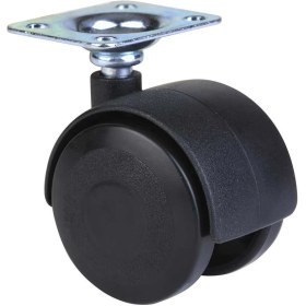 Resim Adilon Ofis Koltuk Dolap 360 Derece Döner Tablalı Plastik Tekerlek 4 Adet - 50 mm Çap 