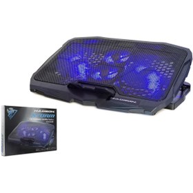 Resim HADRON Hd2008 Notebook Soğutucu Ledli 4 Fanlı Yükseklik Kademeli 