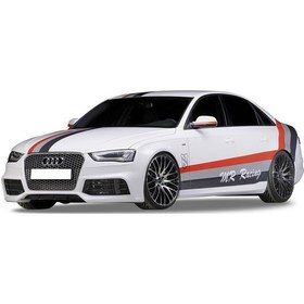 Resim Audi A4 B8 2008 - 2012 Rs4 Yan Marşpiyel Seti Plastik 