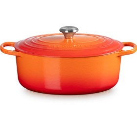 Resim 31 cm Döküm Oval Güveç, Dayanıklı ve Şık Tasarım 